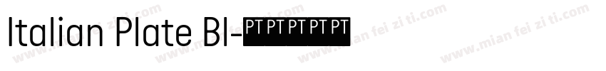 Italian Plate Bl字体转换